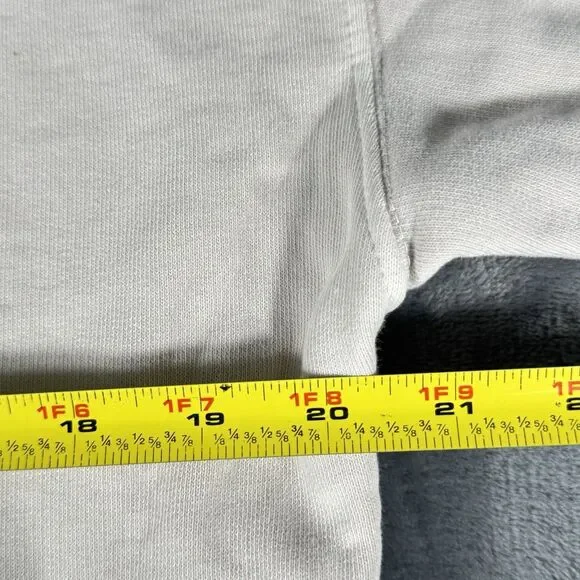 Anine Bing Muse Sz S Tiger Sweatshirt Beige Fleece Pullover Glam Minimalist Art - Picture 7 of 13